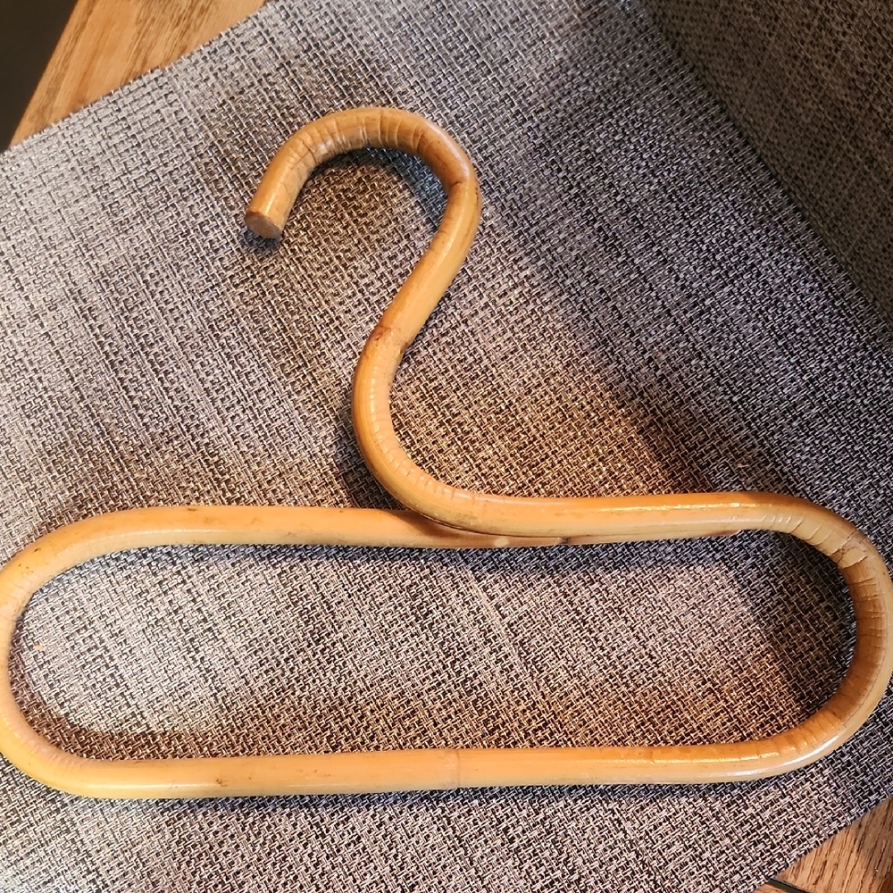 Set of Three Vinatge Bamboo Hangers - Picture 2 of 4